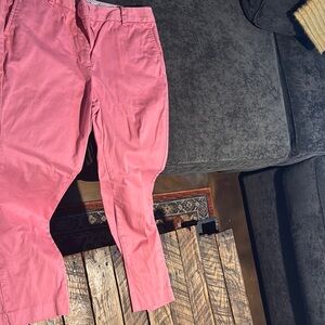 Lands' End Women's Ankle Pants in Vibrant Pink